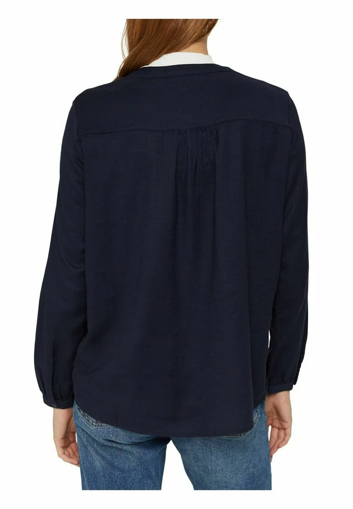Edc By Esprit HENLEY - Blouse - Navy 6 Edc By Esprit HENLEY - Blouse - Navy - Image 6
