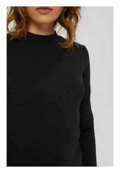 Edc By Esprit FULL NEEDLE MOCK NECK LONG SLEEVE - Long Sleeved Top - Black -edc by Esprit Shop 2182afe2fdb84b5293e0fc51878d2699