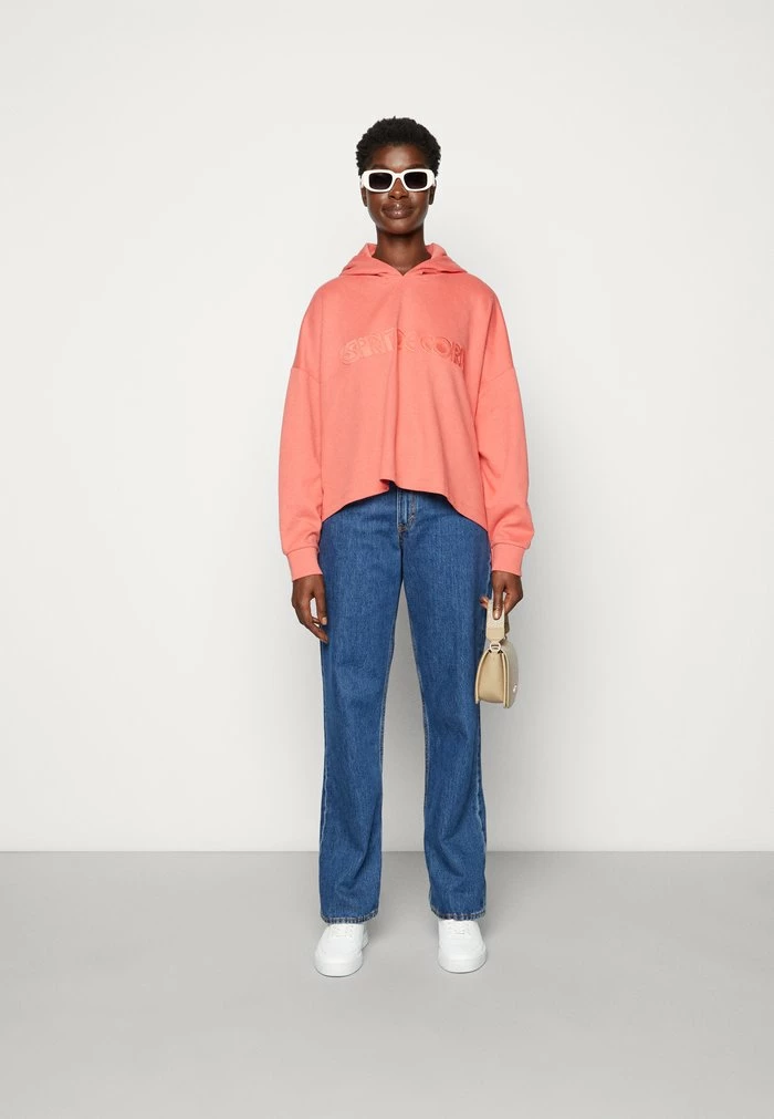 Edc By Esprit OVERSIZED HOODIE - Hoodie - Coral 2 Edc By Esprit OVERSIZED HOODIE - Hoodie - Coral - Image 2