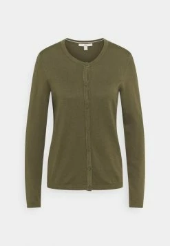 Edc By Esprit BASIC CREWNECK CARDIGAN - Cardigan - Khaki Green