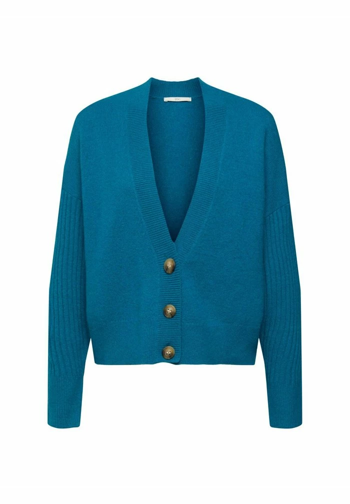 Edc By Esprit Cardigan - Teal Blue 2 Edc By Esprit Cardigan - Teal Blue - Image 2