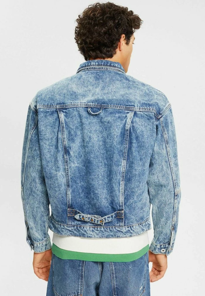 Edc By Esprit Denim Jacket - Blue Medium Washed 3 Edc By Esprit Denim Jacket - Blue Medium Washed - Image 3