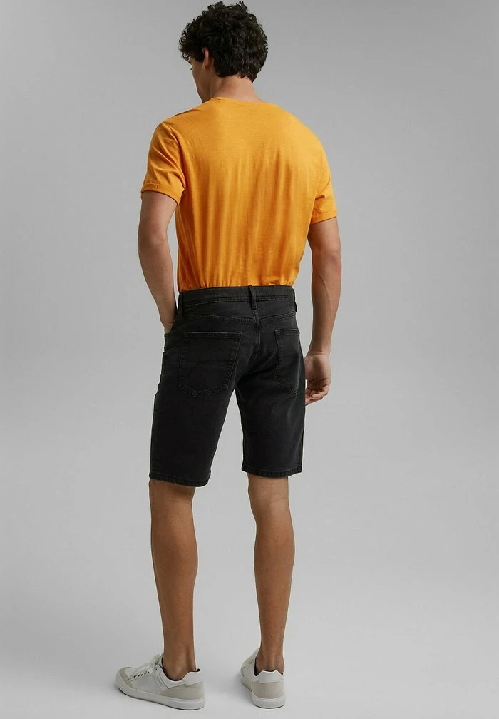 Edc By Esprit Denim Shorts - Black Dark Washed 3 Edc By Esprit Denim Shorts - Black Dark Washed - Image 3
