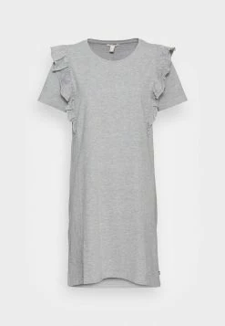 Edc By Esprit FRILL DRESS - Jersey Dress - Medium Grey 8 Edc By Esprit FRILL DRESS - Jersey Dress - Medium Grey -edc by Esprit Shop 253f2710ca414402aaf6669088165b08