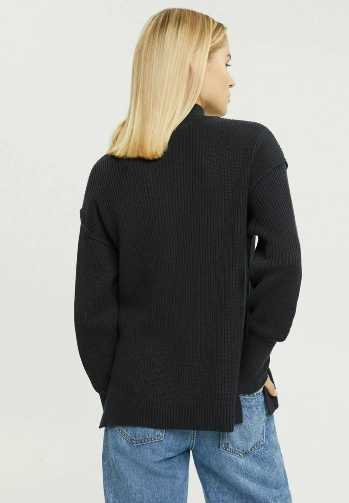 Edc By Esprit MIT MOCKNECK - Jumper - Black 3 Edc By Esprit MIT MOCKNECK - Jumper - Black - Image 3