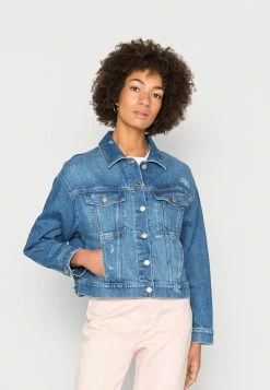 Edc By Esprit OCS JACKET - Denim Jacket - Blue Medium Wash