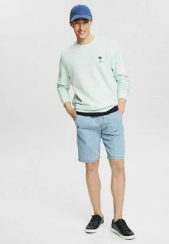 Edc By Esprit Denim Shorts - Blue Bleached