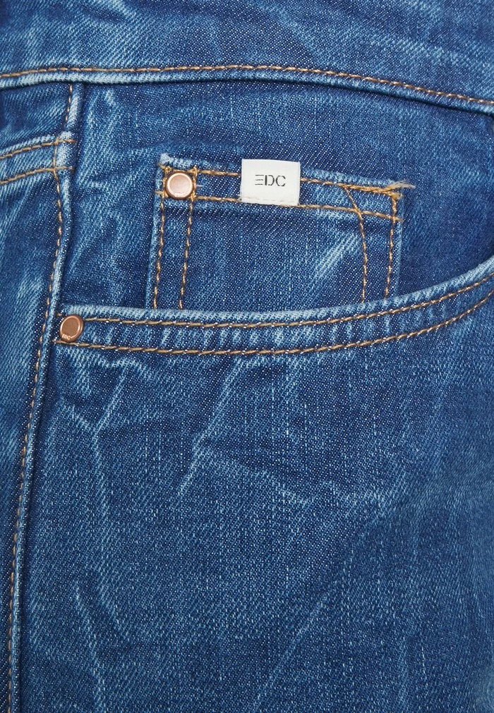 Edc By Esprit DAD FIT - Straight Leg Jeans - Blue Dark Wash 3 Edc By Esprit DAD FIT - Straight Leg Jeans - Blue Dark Wash - Image 3