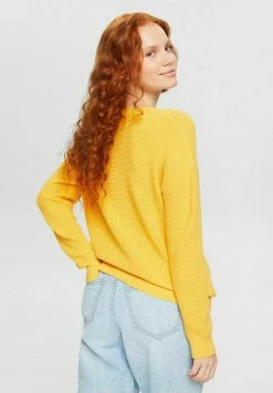 Edc By Esprit MIT V-AUSSCHNITT - Jumper - Yellow -edc by Esprit Shop 27b88a6b5e6a4140a6930f0f5f94bdf5