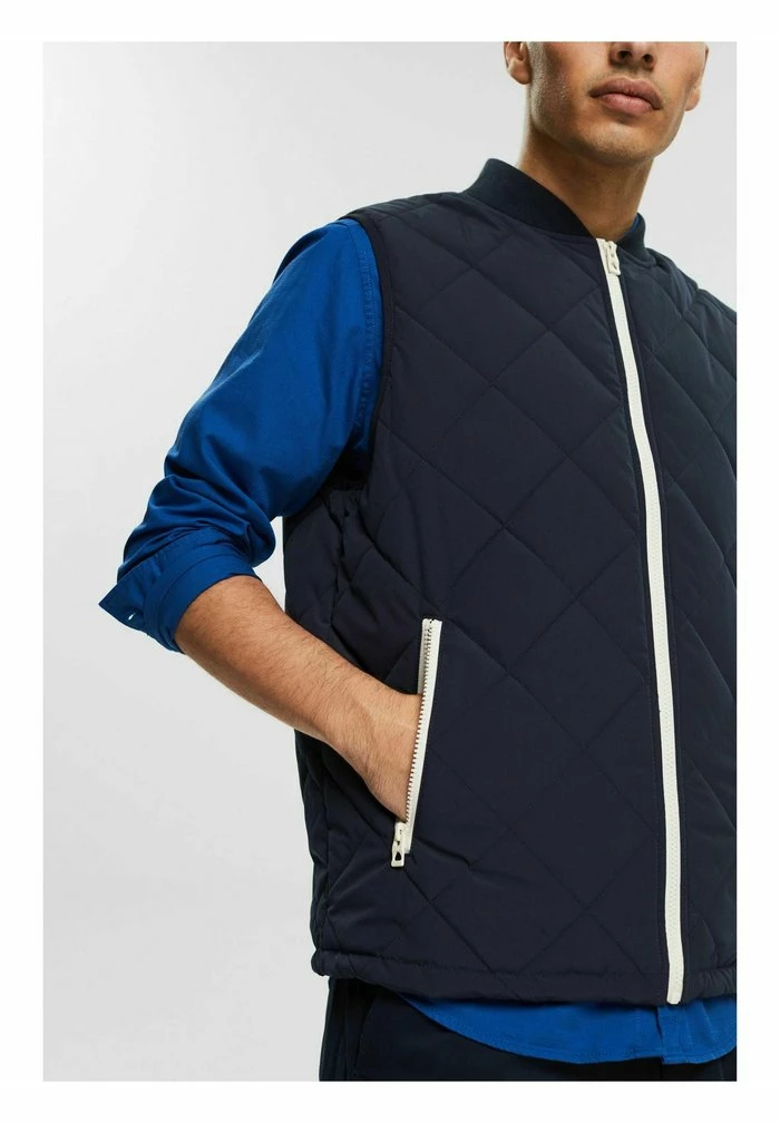 Edc By Esprit Waistcoat - Navy 4 Edc By Esprit Waistcoat - Navy - Image 4