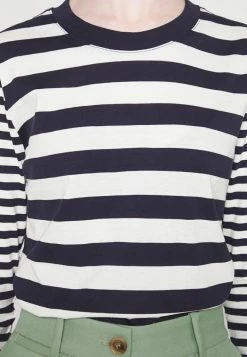 Edc By Esprit STRIPE - Long Sleeved Top - Navy -edc by Esprit Shop 28e18961673d43e08bdf9f5d46cb6faf