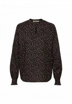 Edc By Esprit MIT MUSTER ORGANISCHE - Blouse - Black -edc by Esprit Shop 29471a3e22f1454e98cd16835a4ad88e