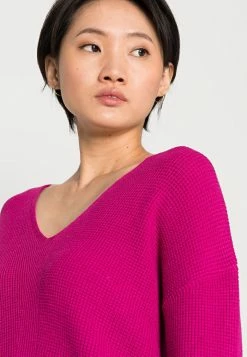 Edc By Esprit V-NECK STRUCTURE SWEATER - Jumper - Pink Fuchsia 9 Edc By Esprit V-NECK STRUCTURE SWEATER - Jumper - Pink Fuchsia -edc by Esprit Shop 2982e484ac0f443dbc4ec0ef5e848a23