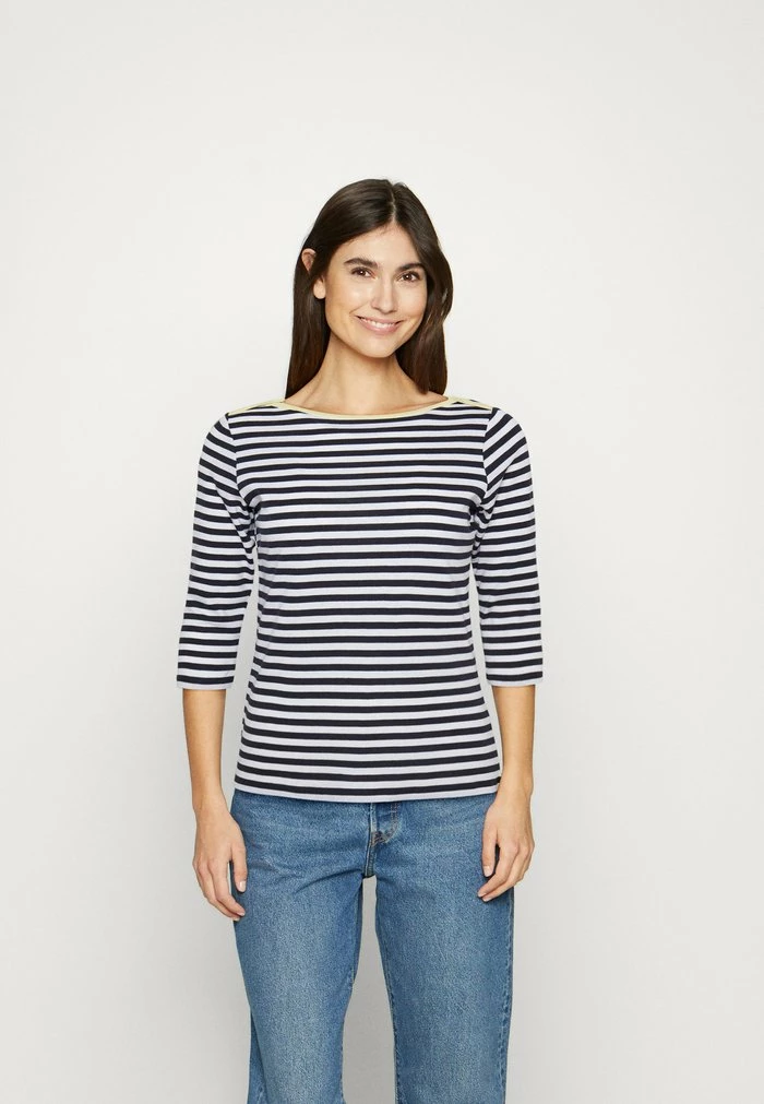 Edc By Esprit FULL NEEDLE SLEEVE - Long Sleeved Top - Navy 1 Edc By Esprit FULL NEEDLE SLEEVE - Long Sleeved Top - Navy
