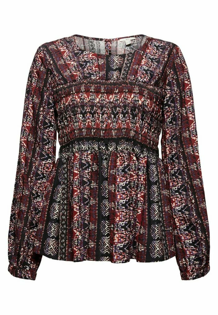 Edc By Esprit MIT SMOK DETAILS - Blouse - Garnet Red 7 Edc By Esprit MIT SMOK DETAILS - Blouse - Garnet Red - Image 7