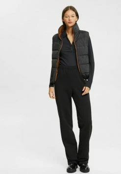 Edc By Esprit LONGSLEEVE MIT POLOKRAGEN - Polo Shirt - Black -edc by Esprit Shop 29ccd61680694fc5a3e87dbe5f1373eb