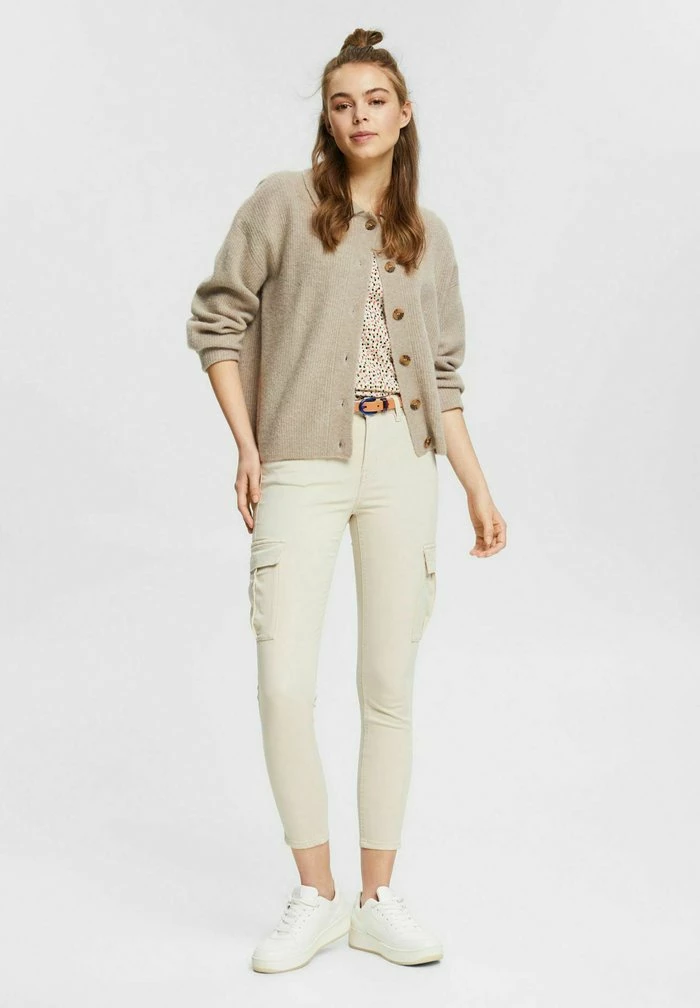 Edc By Esprit IM CARGO LOOK - Cargo Trousers - Sand 2 Edc By Esprit IM CARGO LOOK - Cargo Trousers - Sand - Image 2