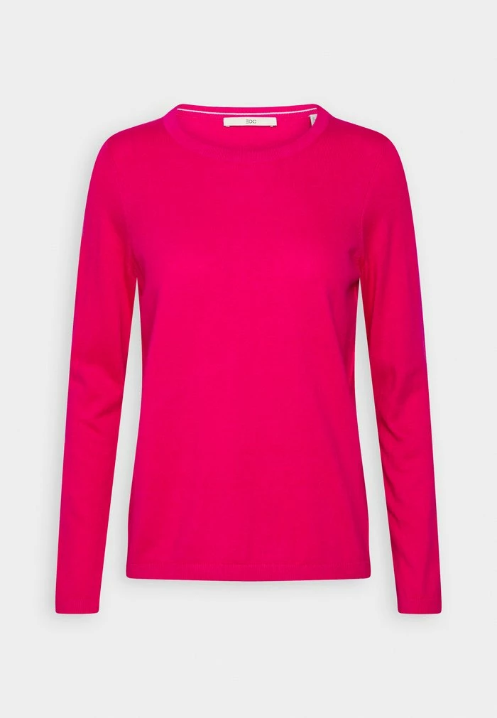 Edc By Esprit BASIC CREWNECK - Jumper - Pink Fuchsia 4 Edc By Esprit BASIC CREWNECK - Jumper - Pink Fuchsia - Image 4
