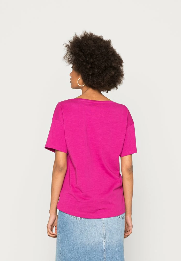 Edc By Esprit Print T-shirt - Pink Fuchsia 3 Edc By Esprit Print T-shirt - Pink Fuchsia - Image 3