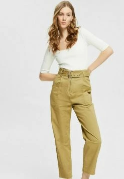 Edc By Esprit Trousers - Leaf Green -edc by Esprit Shop 2e77b3eb6de14dd98acb651ce6cebe00