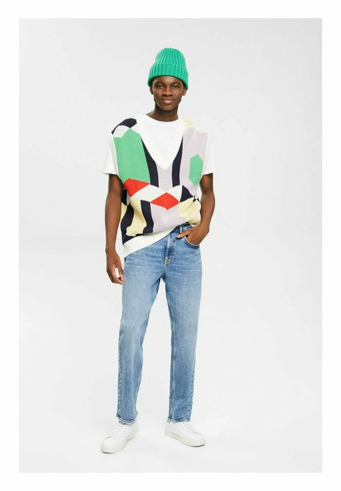 Edc By Esprit STRETCH - Straight Leg Jeans - Blue Medium Wash 2 Edc By Esprit STRETCH - Straight Leg Jeans - Blue Medium Wash - Image 2