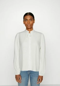 Edc By Esprit FRILL - Button-down Blouse - Off-white