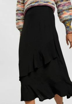 Edc By Esprit MIT VOLANTS - A-line Skirt - Black -edc by Esprit Shop 2e929e0508904d05976c8c98c80fc153