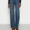 Edc By Esprit WIDE LEG - Flared Jeans - Blue Dark Wash