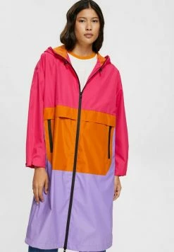 Edc By Esprit Waterproof Jacket - Pink Fuchsia