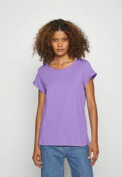 Edc By Esprit SLUB ROUND NECK - Basic T-shirt - Lilac