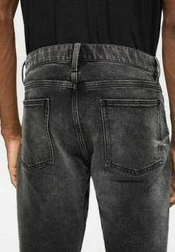 Edc By Esprit OUT STRETCH - Straight Leg Jeans - Black Medium Wash -edc by Esprit Shop 3075eae995344252b387a2ab084cf395