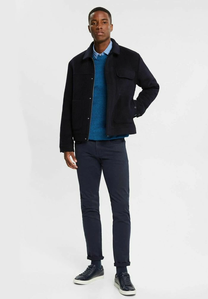 Edc By Esprit ZWEIFARBIGER - Jumper - Navy 4 Edc By Esprit ZWEIFARBIGER - Jumper - Navy - Image 4