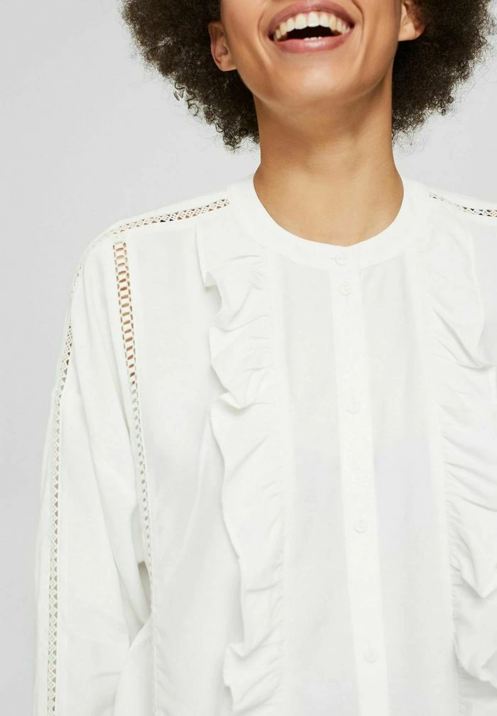 Edc By Esprit Blouse - Off White 7 Edc By Esprit Blouse - Off White - Image 7