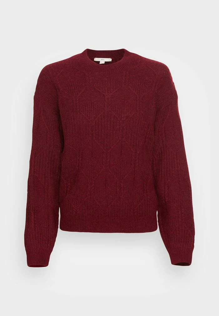 Edc By Esprit SWEATER - Jumper - Dark Red 4 Edc By Esprit SWEATER - Jumper - Dark Red - Image 4
