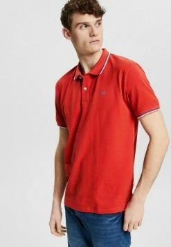 Edc By Esprit Polo Shirt - Red/orange
