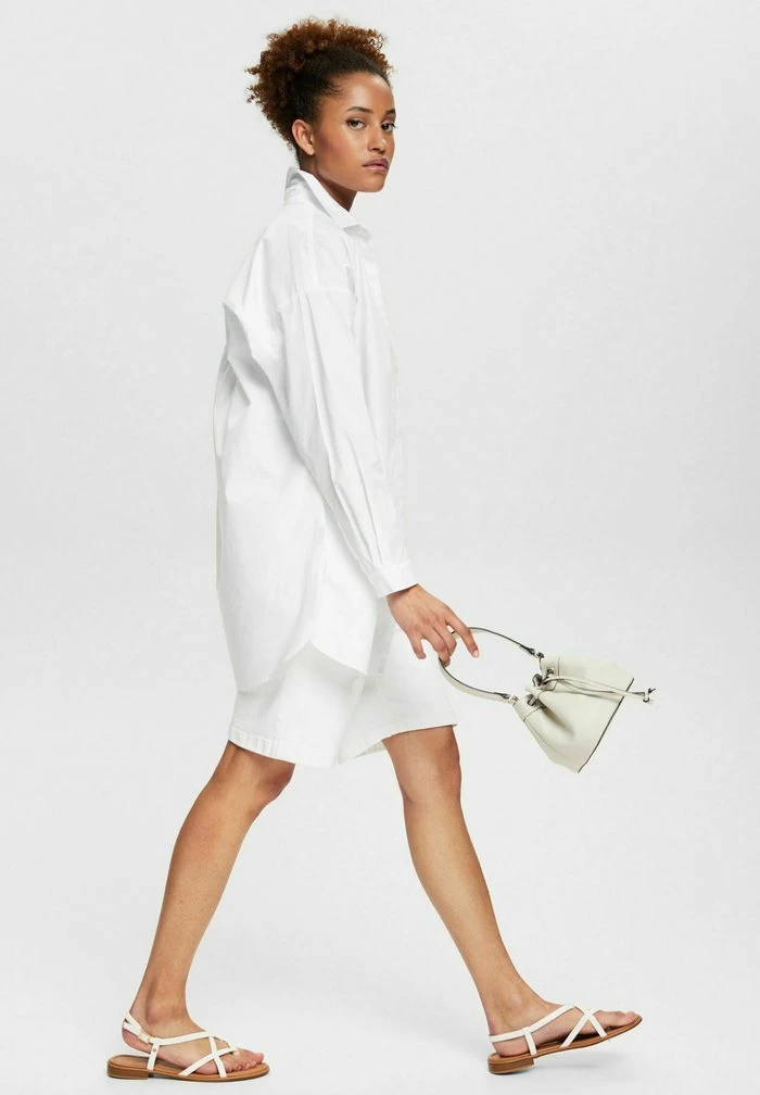 Edc By Esprit OVERSIZE - Button-down Blouse - White 2 Edc By Esprit OVERSIZE - Button-down Blouse - White - Image 2