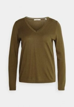 Edc By Esprit BASIC V-NECK - Jumper - Khaki Green 8 Edc By Esprit BASIC V-NECK - Jumper - Khaki Green -edc by Esprit Shop 347344a6f5d946b580e049d25303b8ab