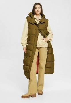Edc By Esprit LONGLINE - Waistcoat - Khaki Green 8 Edc By Esprit LONGLINE - Waistcoat - Khaki Green -edc by Esprit Shop 34d2573b2e63465693cc21ab9a39e701