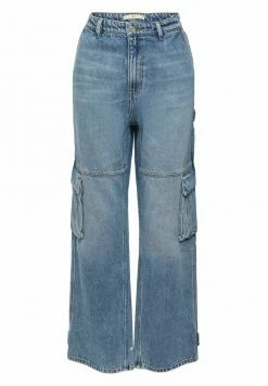 Edc By Esprit MIT HANFANTEIL - Straight Leg Jeans - Blue Medium Wash -edc by Esprit Shop 35ab3b9ad1204c98a24f0ab1304bec81