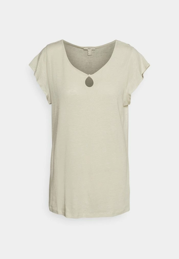 Edc By Esprit Basic T-shirt - Sand 1 Edc By Esprit Basic T-shirt - Sand