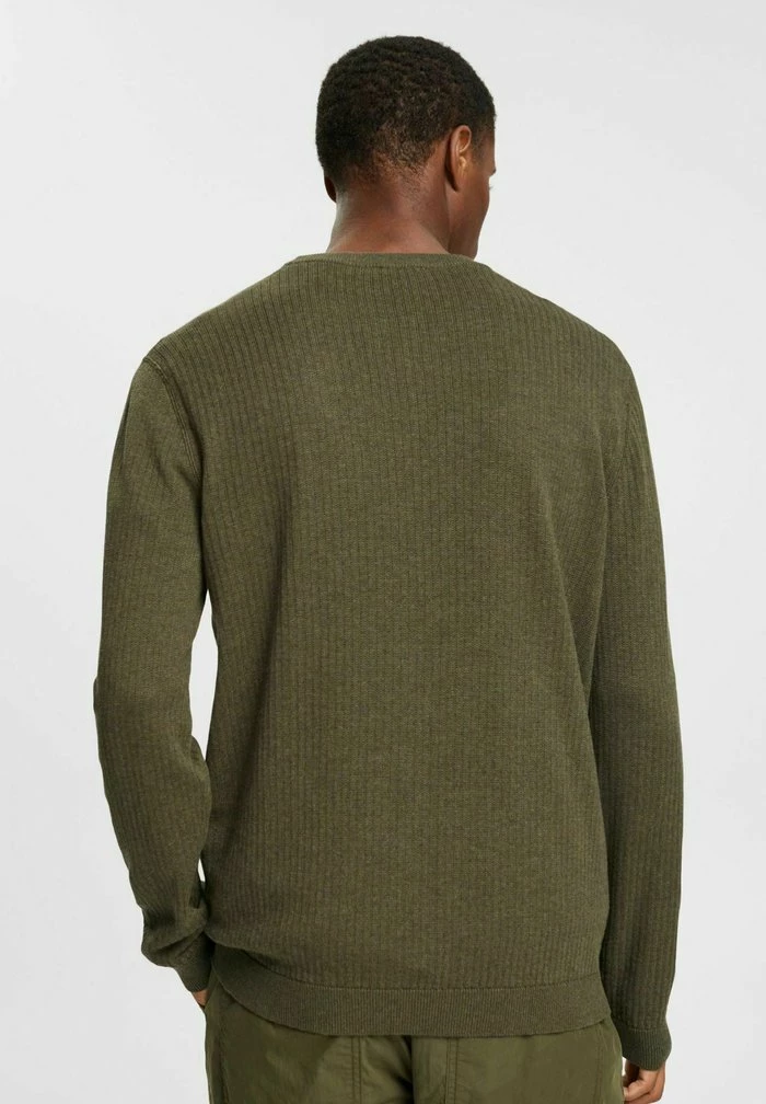 Edc By Esprit REGULAR FIT - Jumper - Dark Khaki 3 Edc By Esprit REGULAR FIT - Jumper - Dark Khaki - Image 3
