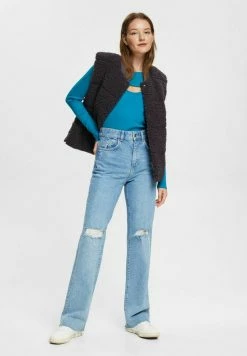 Edc By Esprit LONGSLEEVE - Long Sleeved Top - Teal Blue -edc by Esprit Shop 387c8a6580894e37bf4646352c6bffcf