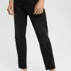 Edc By Esprit STRETCH - Straight Leg Jeans - Black Dark Wash