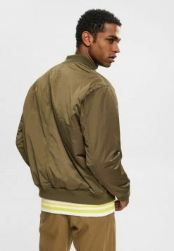 Edc By Esprit RECYCELT: MIT GROSSEN TASCHEN - Bomber Jacket - Dark Khaki -edc by Esprit Shop 38ead73222a847c59b66639928f4e851