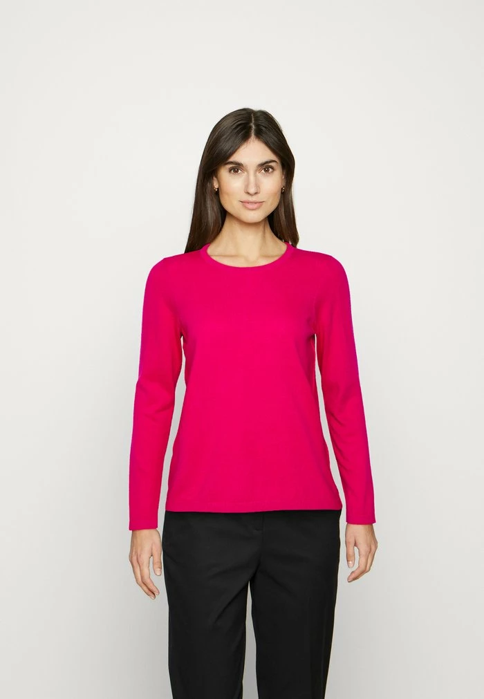 Edc By Esprit BASIC CREWNECK - Jumper - Pink Fuchsia 1 Edc By Esprit BASIC CREWNECK - Jumper - Pink Fuchsia