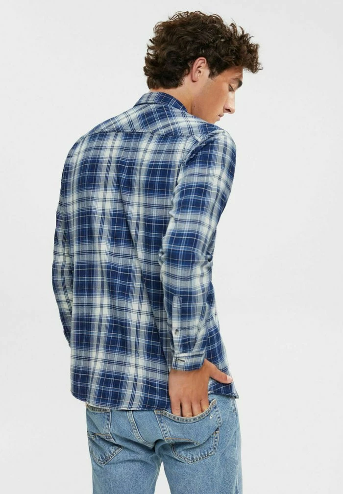 Edc By Esprit REGULAR FIT - Shirt - Blue Dark Washed 3 Edc By Esprit REGULAR FIT - Shirt - Blue Dark Washed - Image 3