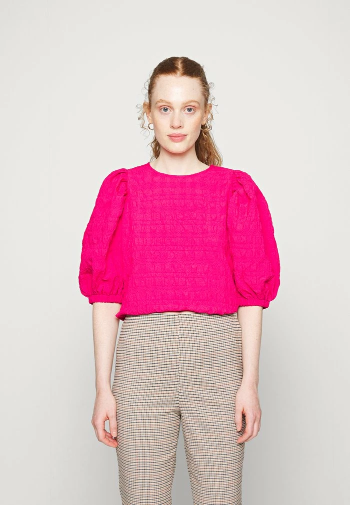 Edc By Esprit PUFFY BLOUSE - Print T-shirt - Pink Fuchsia 1 Edc By Esprit PUFFY BLOUSE - Print T-shirt - Pink Fuchsia