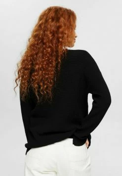 Edc By Esprit MIT V-AUSSCHNITT - Jumper - Black -edc by Esprit Shop 39d18387d5e5430f8f6dfb80fc0daef8