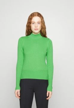 Edc By Esprit MOCK NECK SWEATER - Jumper - Green