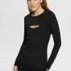Edc By Esprit LONGSLEEVE - Long Sleeved Top - Black